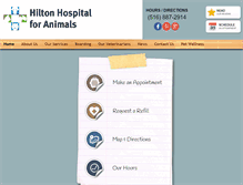 Tablet Screenshot of hiltonanimalhospital.net